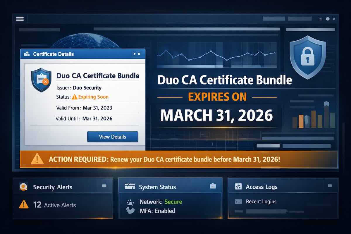 Cisco Duo CA Expiry: Update Required by March 31